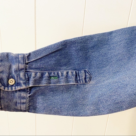 Y2K Tommy Hilfiger Classic Denim Button Down Shirt - Picture 8 of 8